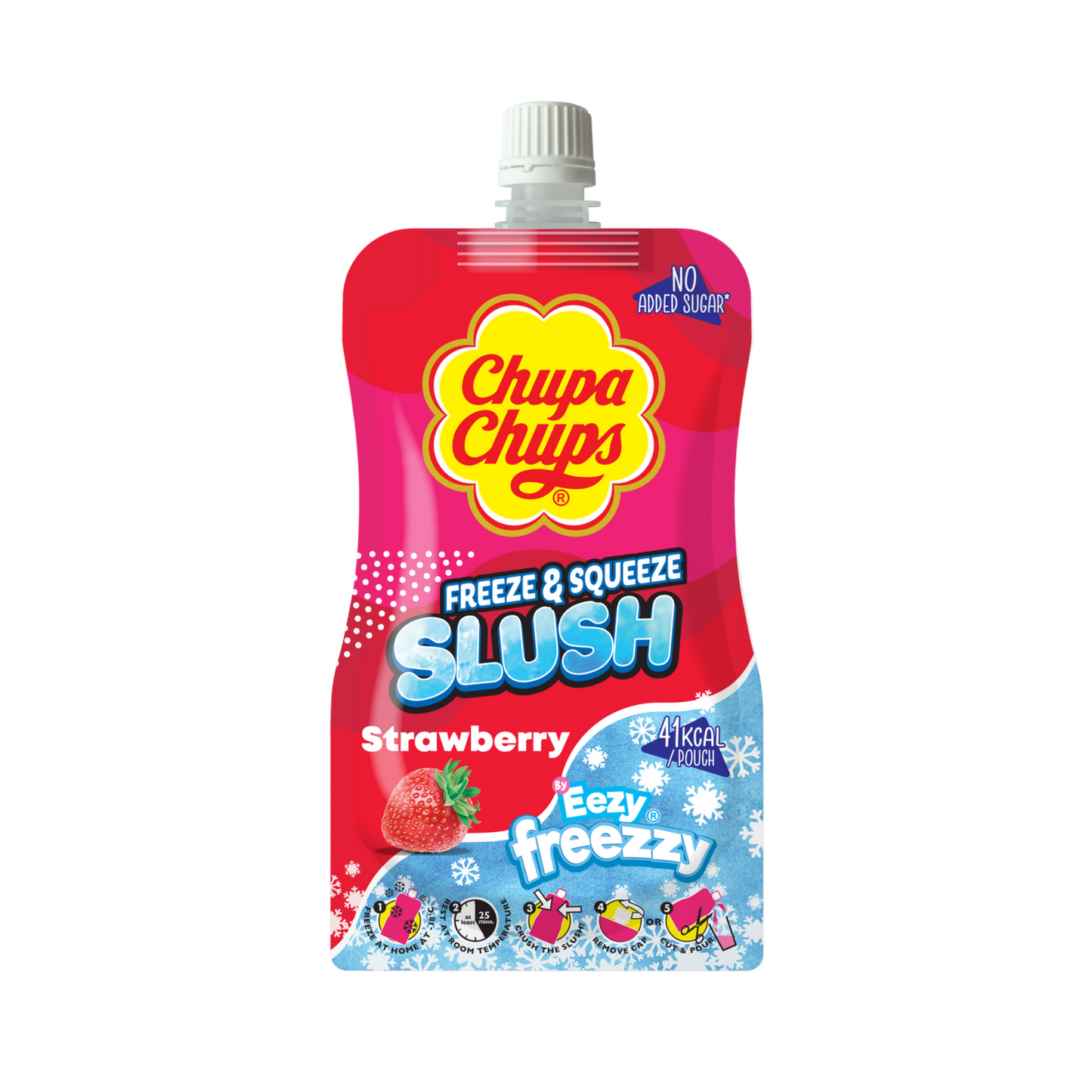 Chupa Chups Freeze & Squeeze Slush Fragola